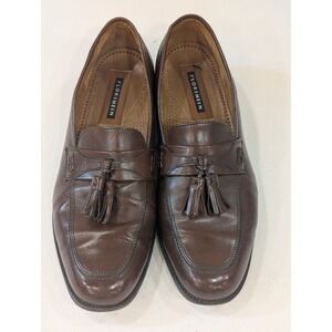 Florsheim Men's Brown Leather Tassel Loafers Size 8.5 D Slip-On Dress Shoes